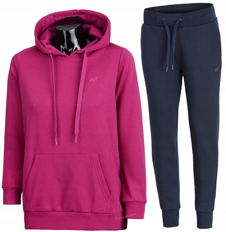 

4F Damski Dres Bawełna Komplet Bluza Spodnie XL