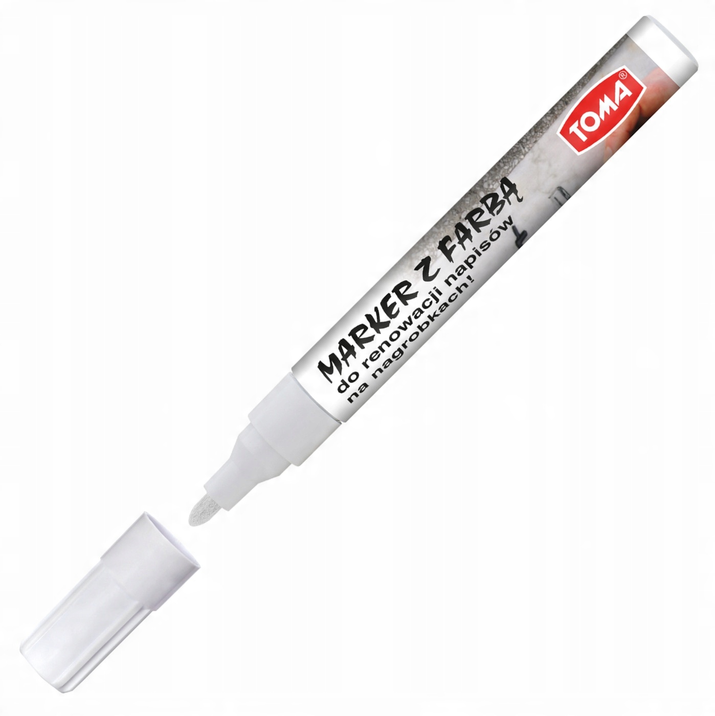 

Marker olejowy do nagrobków Toma biały