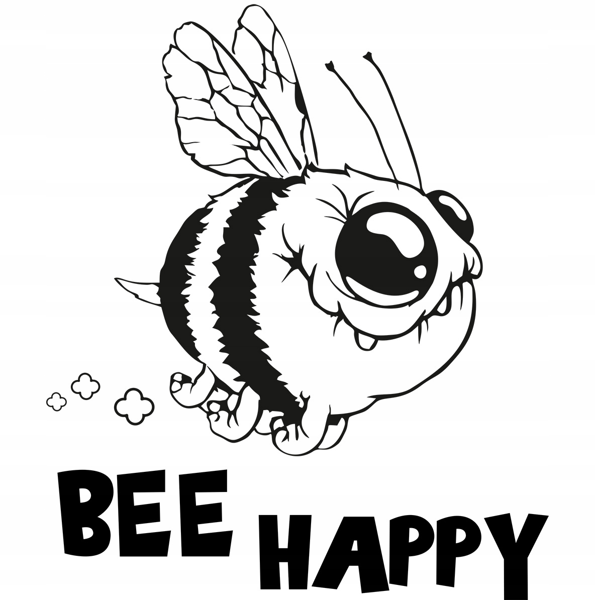 

Naklejka na samochód Pszczoła Bee Happy 20x24 cm