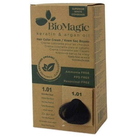 Barva Na Vlasy Intenzivní Modrá Černá (1.01) 250 g Biomagic