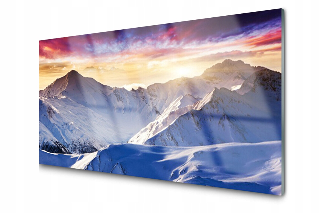 

Panel szklany Płytka Dekor Góry Śnieg 100x50