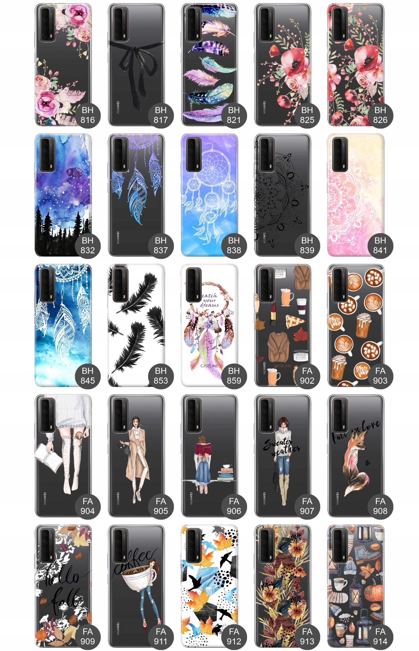 Etui do Huawei P Smart 2021 case wzory guma