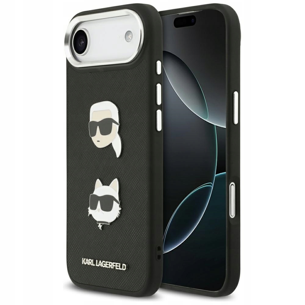 Karl Lagerfeld Grained pouzdro Kožené kryt obal pro iPhone 17 Air