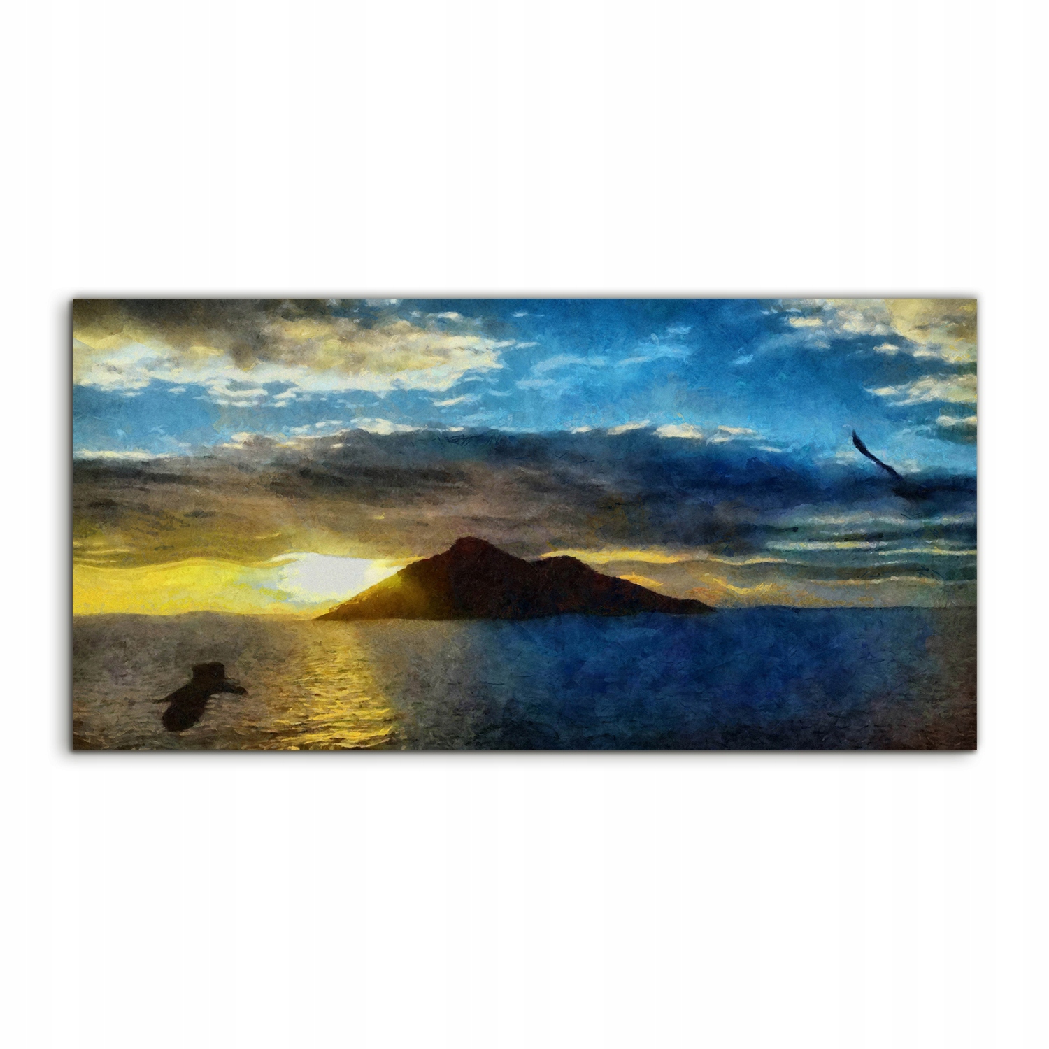 Fotoobraz akryl 100x50 závesný Jazero Príroda Hory