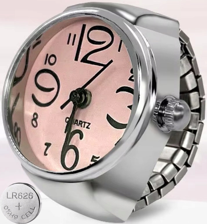 Stříbrný signalizační mini náramek na prst, nastavitelný, Velikost 11-29, funkční