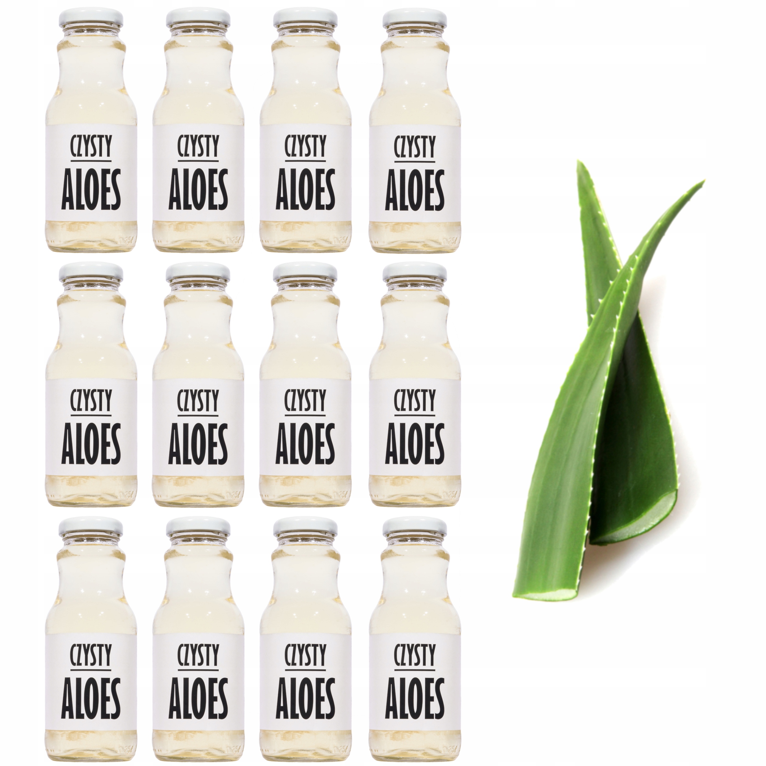 

12x Sok aloes Z Miąższu 100% bez cukru Nfc 250ml