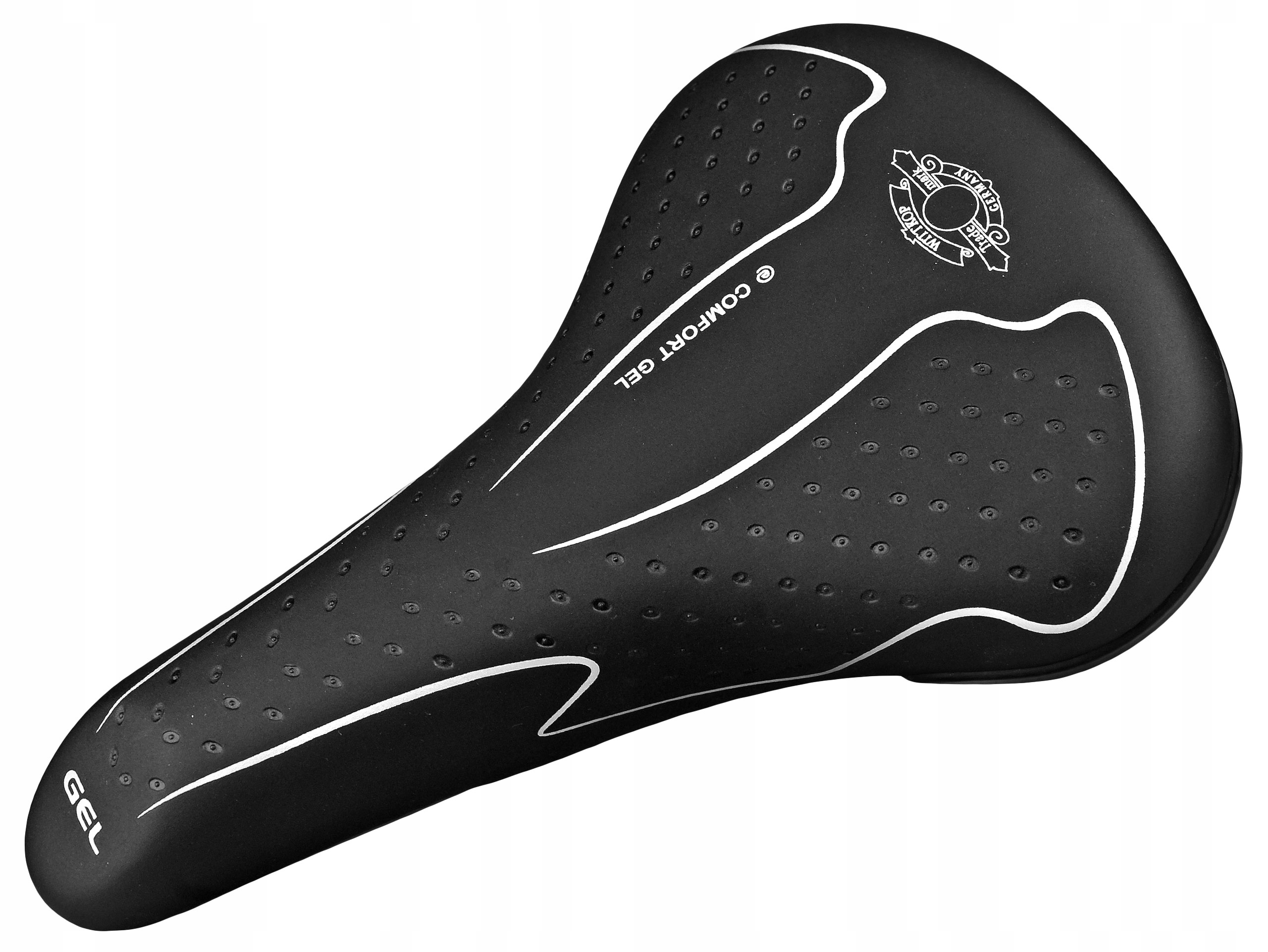 SIODEŁKO WITTKOP SPORT MĘSKIE ŻELOWE TREKKINGOWE Szerokość 170 mm