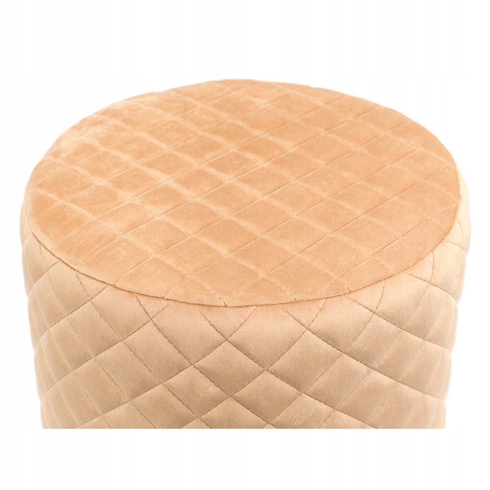 PUFA ŁOSOSIOWA ZŁOTA WELUROWA 42x33cm W KARO 40 Kolekcja AP