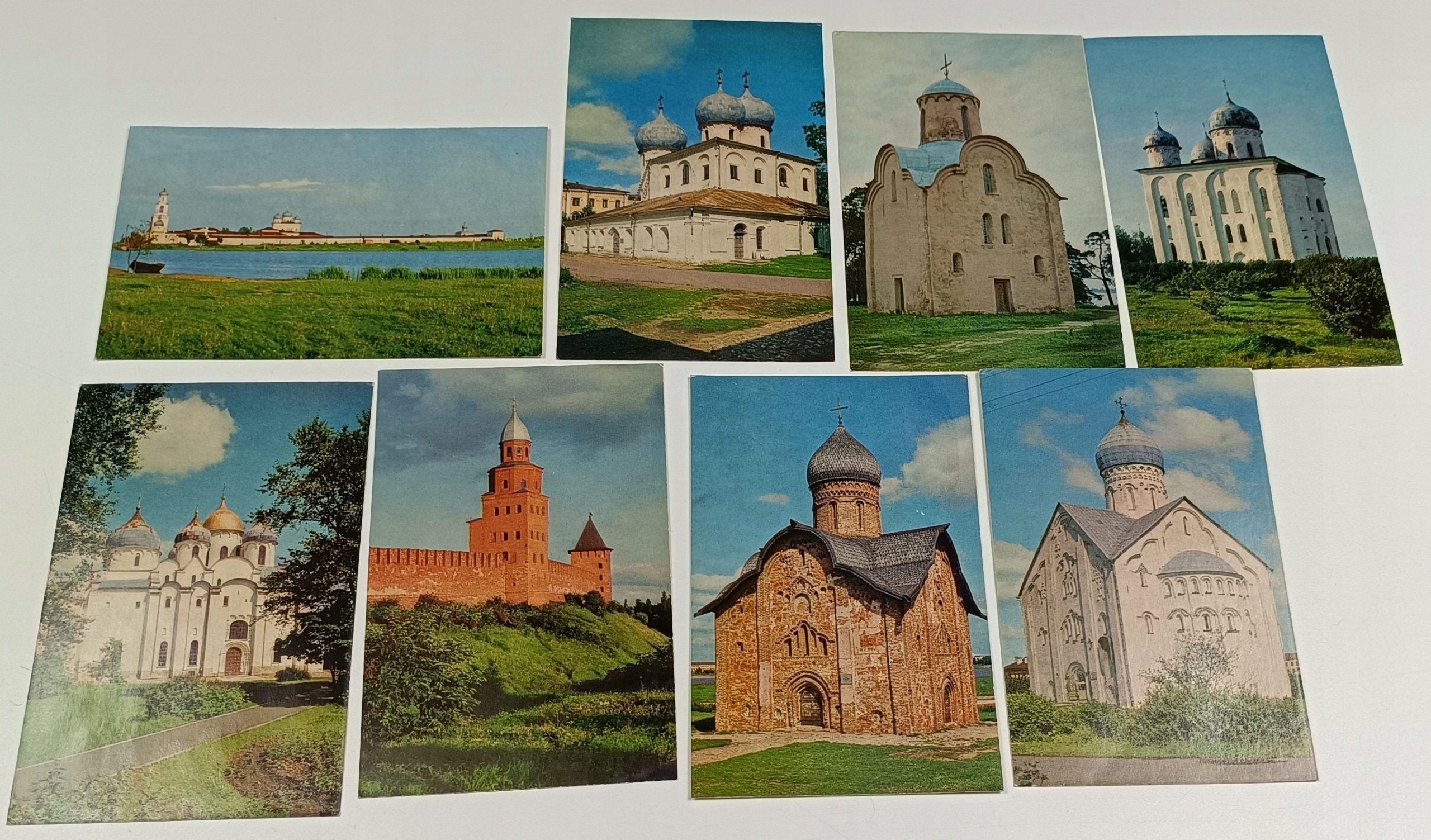 8 X NOVOGROD ROSJA KAPLICE KOŚCIOŁY INTERESUJĄCE STARE POCZTÓWKI Ł72