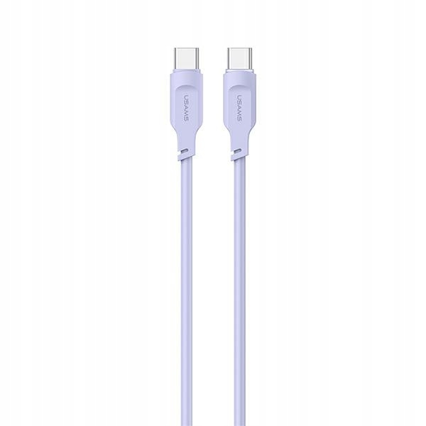 Usams kábel Lithe Series Usb-c Pd Fast Charging 1,2m 100W lila/lila