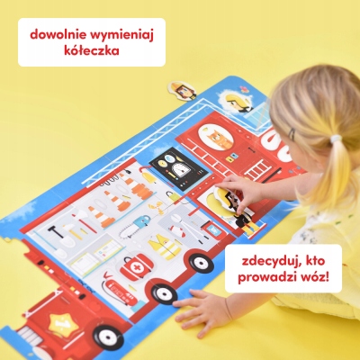 Wóz strażacki. Puzzle z dziurką. CzuCzu Bohater brak