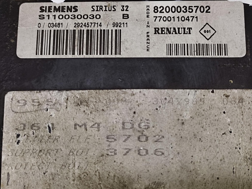 RENAULT SCENIC e Centralina Motore 8200035702