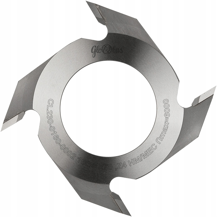 Globus Fréza pro mikrozávěsy Hm D160x70x4Z H4 mm