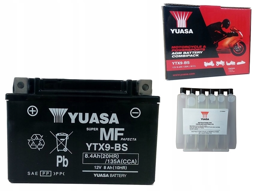 

Akumulator Yuasa YTX9-BS 12V 8Ah 135A