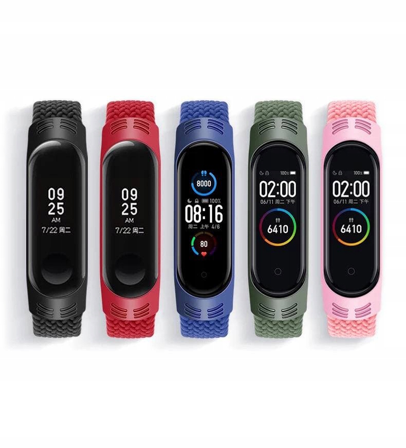 OPASKA PASEK DO XIAOMI MI BAND 3/4/5/6 - KOLORY Kolor niebieski