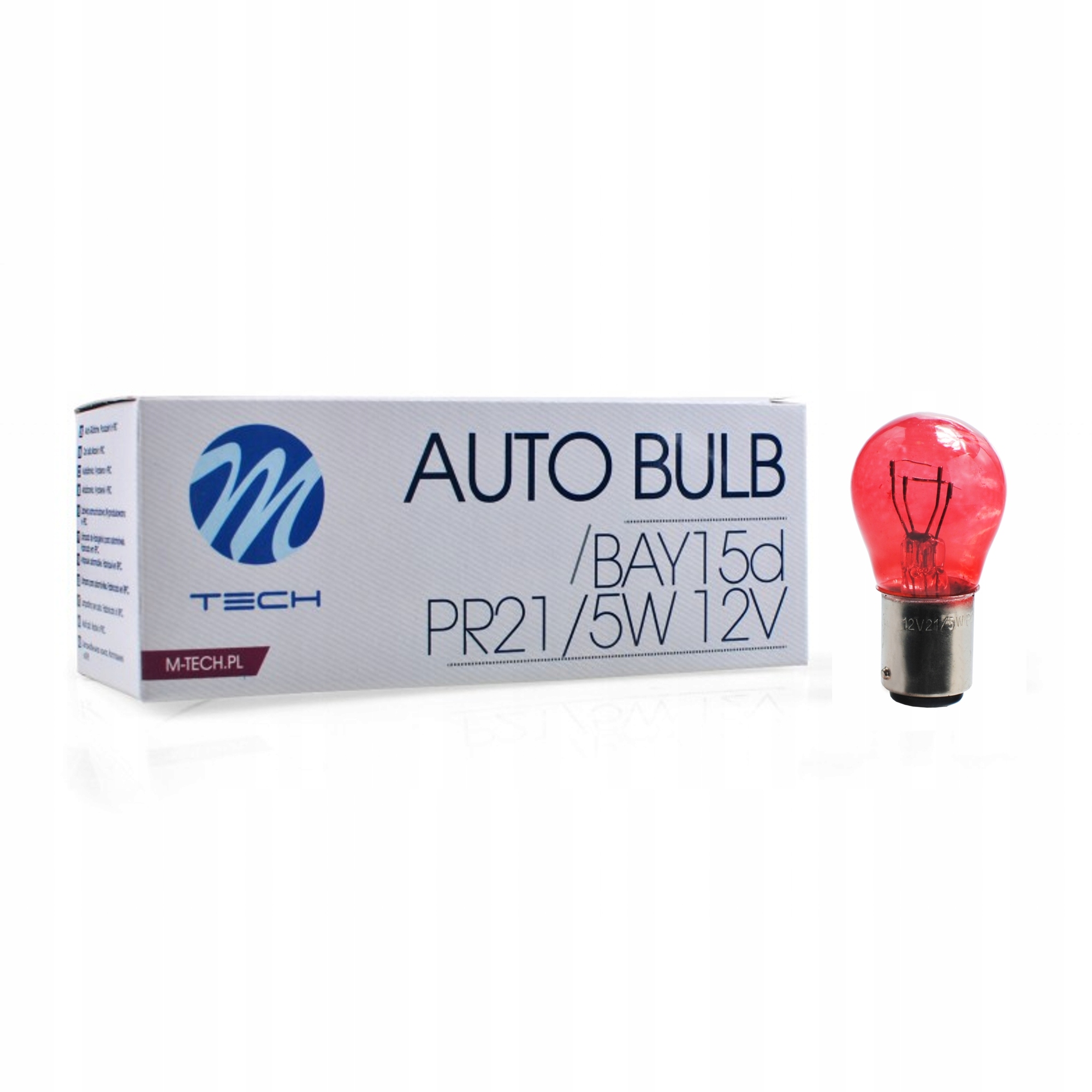

Żarówka M-Tech BAY15D 12V/21/5W Red 10szt.