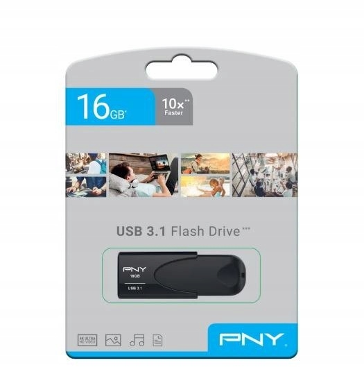 Pny Pendrive 16GB Usb 3.1 Attache 4 FD16GATT431KK-EF