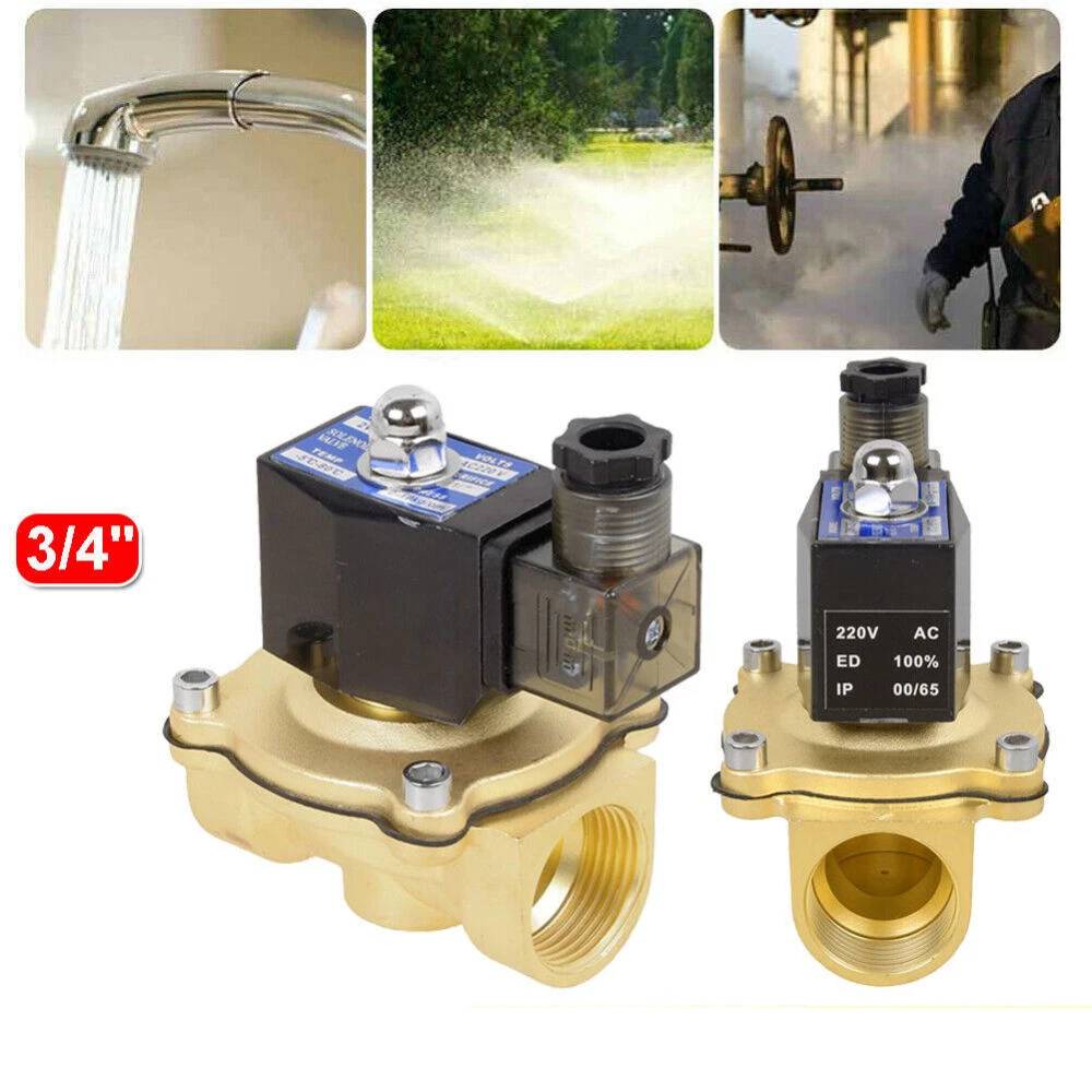 Elektrozawór elektromagnetyczny 3/4" 0-10 Nc normalnie zamknięty zawór 220V