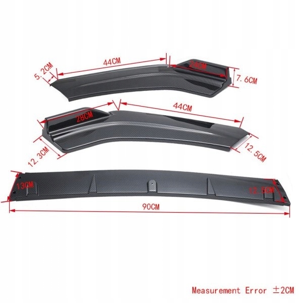 Dokładka pod przedni zderzak uniwersalna plastik Numer katalogowy producenta RBS0543