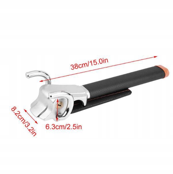 BLOKADA KIEROWNICY ANTYKRADZIEŻOWA SAMOCHÓD NA KIEROWNICE DO AUTA STALOWA Stan opakowania oryginalne