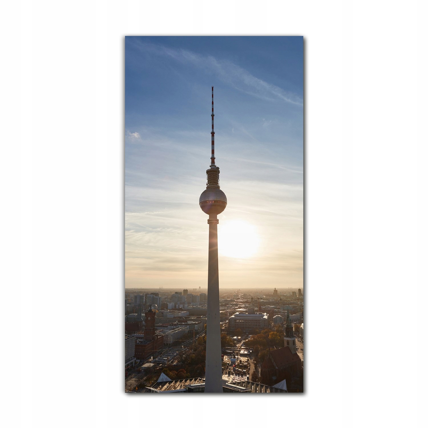 

Obraz szklany do sypialni 60x120 Horyzont miasto