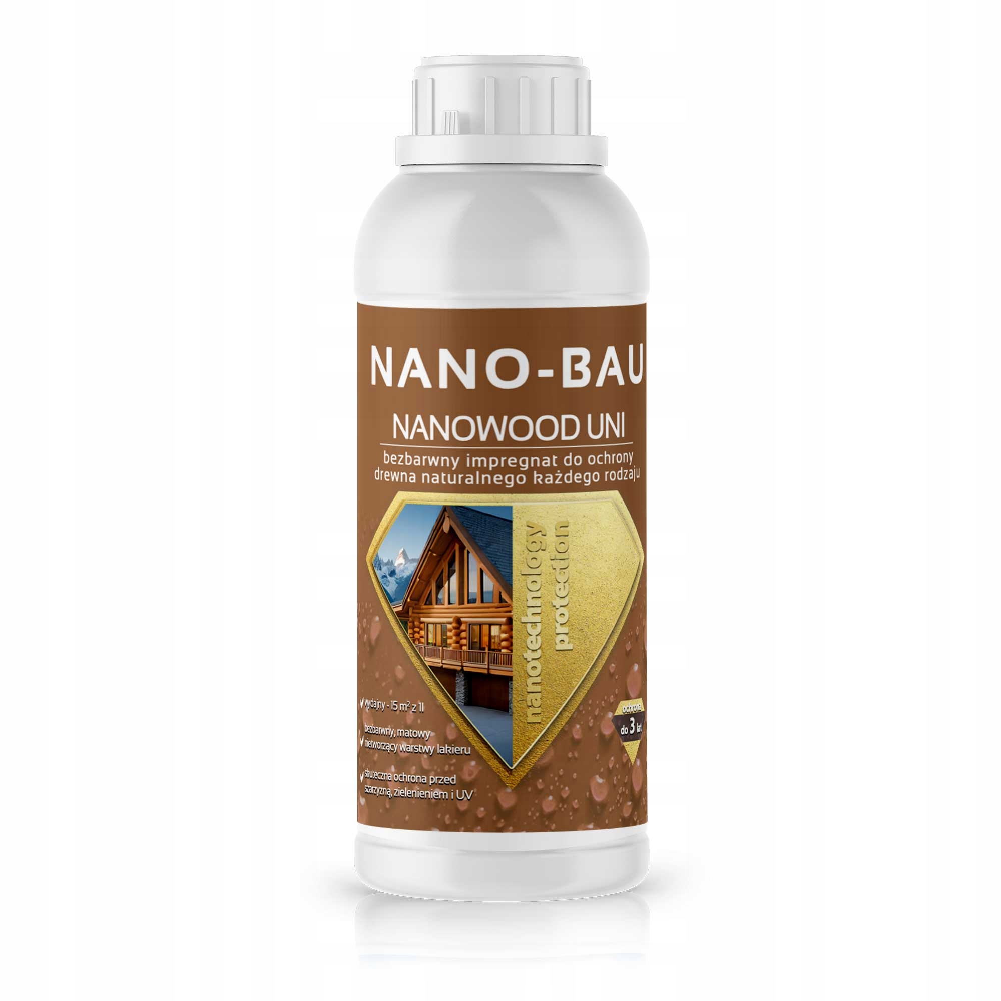 Nanowood Uni bezbarvý impregnát na dřevo 1litr