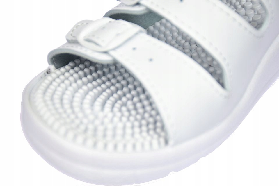 FAKIRKI DAMSKIE KLAPKI MASUJĄCE PROFILAKTYCZNE BIAŁE FP- 03 rozm. 42 Wysokość obcasa/platformy 4 cm