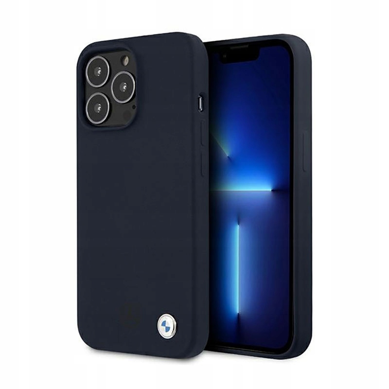 Bmw Silicone Signature Logo Pouzdro pro iPhone 13 Pro Max (granátové)