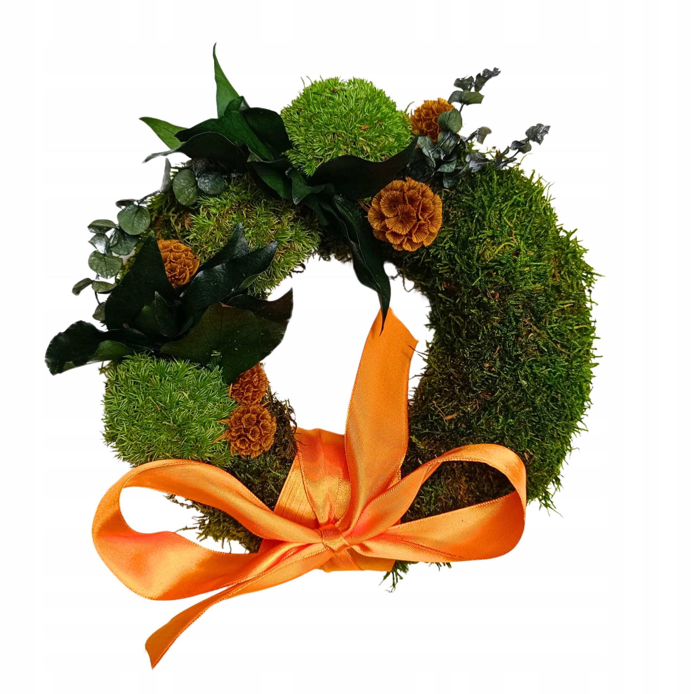 Věnec z mechu a stabilizovaných rostlin 25 cm Dekorace věnec Dekorace