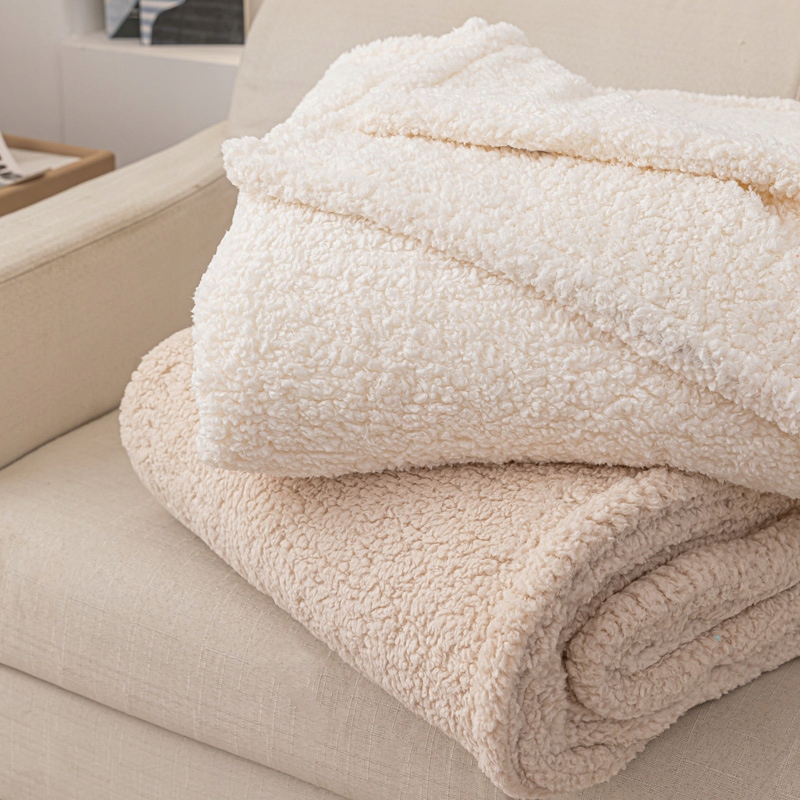 Koc Bukla Narzuta Pled Na Łóżko 150x200 CM Krem Ciepły Milutki Dreamy