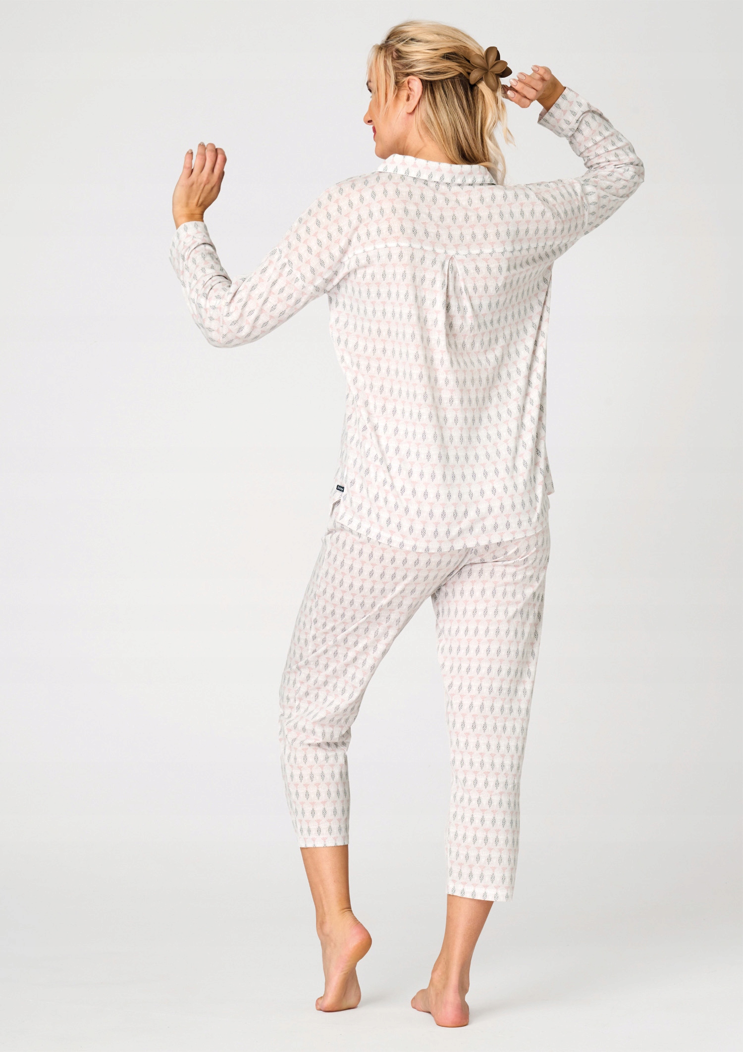 Dámské bavlněné rozepínací pyžamo Key Lns 879 XXL 7/8