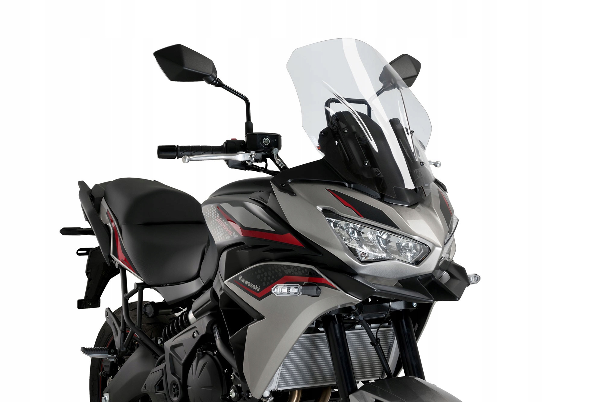 Turistické sklo Puig pre Kawasaki Versys 650 22-25 Priehľadné (w)