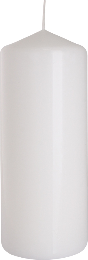 

Tradycyjna Świeca Walcowa Bispol Biała 15cm 48h