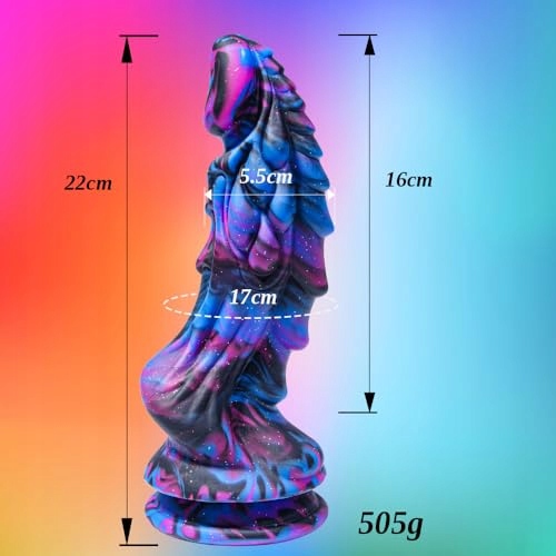 MONSTER SILIKON Dildo 22 cm Realistyczny Z Przyssawką Do Masażu Prostaty — miniatura 6