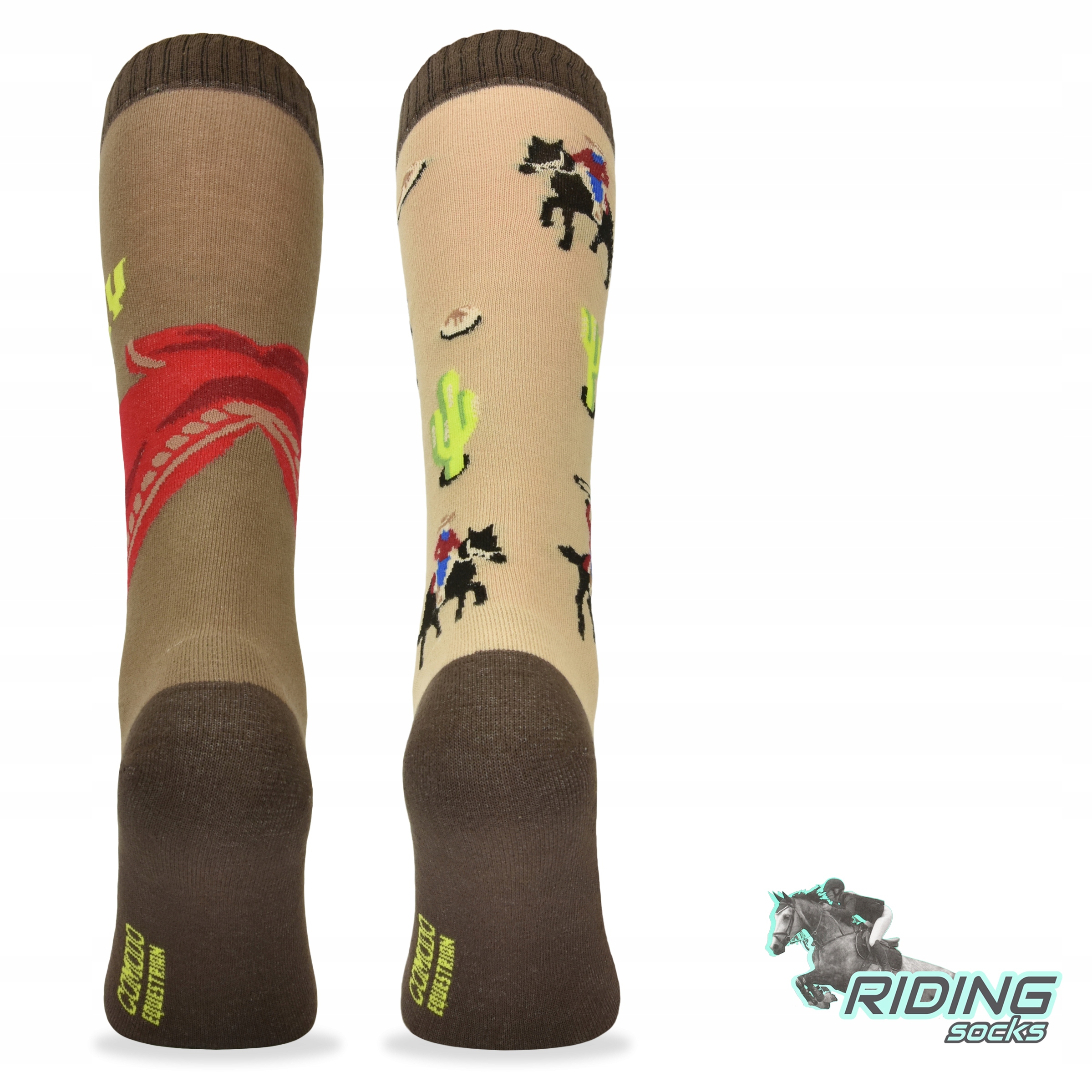 Skarpety jeździeckie podkolanówki bawełniane RODEO Kolekcja Kolorowe podkolanówki jeździeckie