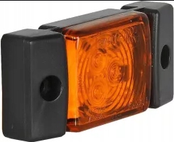 LAMPA OBRYSOWA LED OBRYSÓWKA LAWETA NACZEPA TIR Strona zabudowy Lewe boczne Prawe boczne