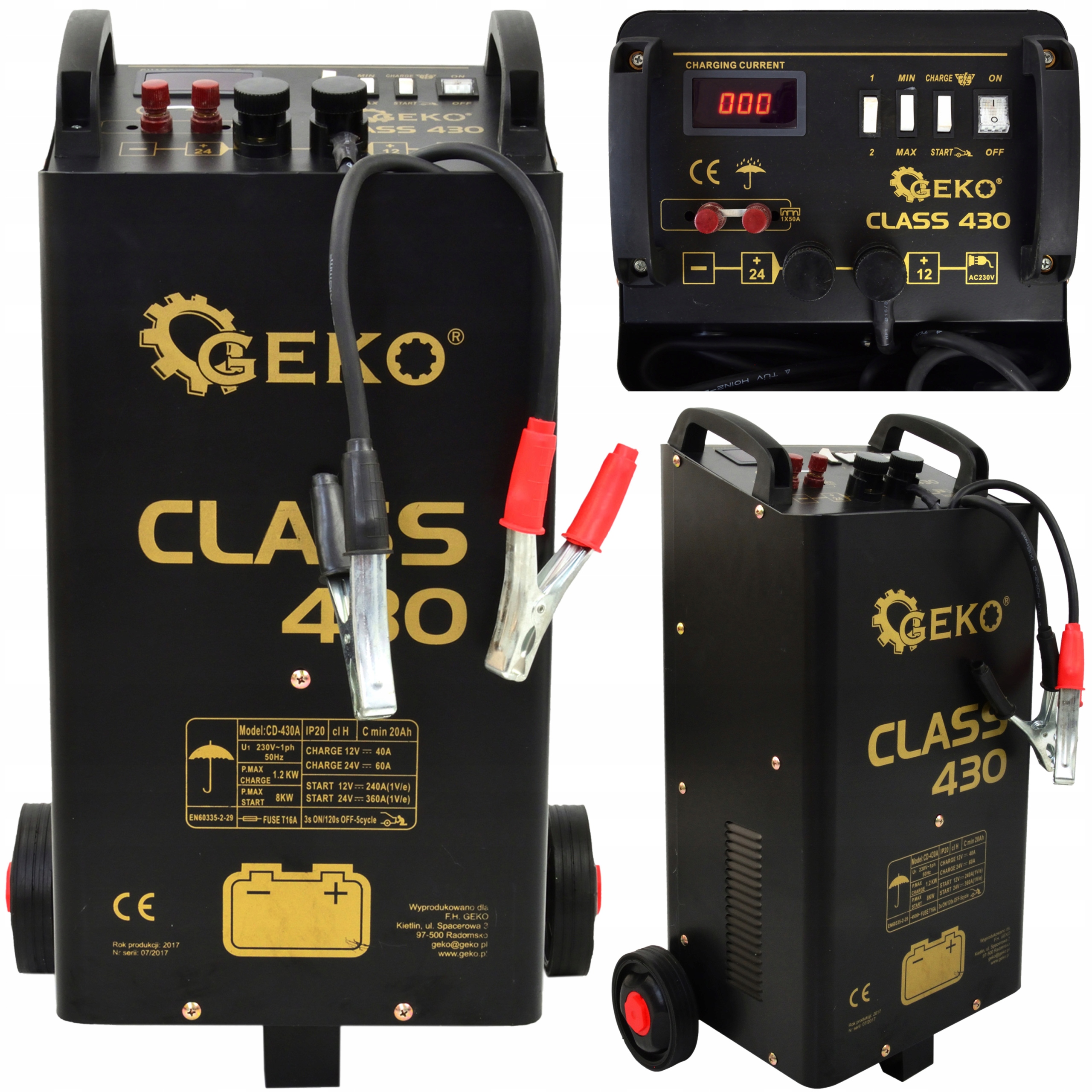 

Prostownik Z Rozruchem Rozruch 430 12V 24V 400A Ma