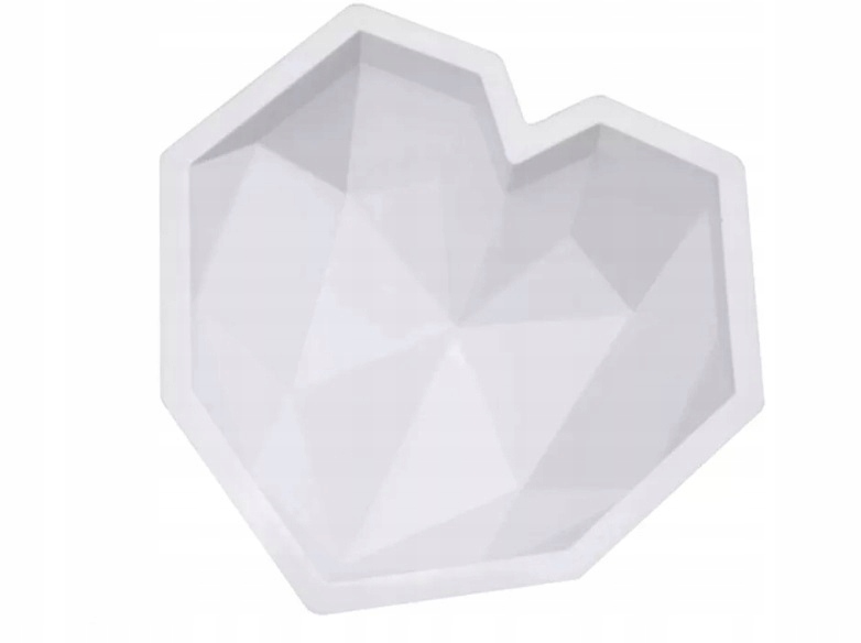 

Forma Silikonowa Serce Diament Duże Techno