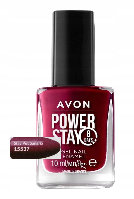 AVON Lakier do paznokci Powerstay Stay Put Sangria