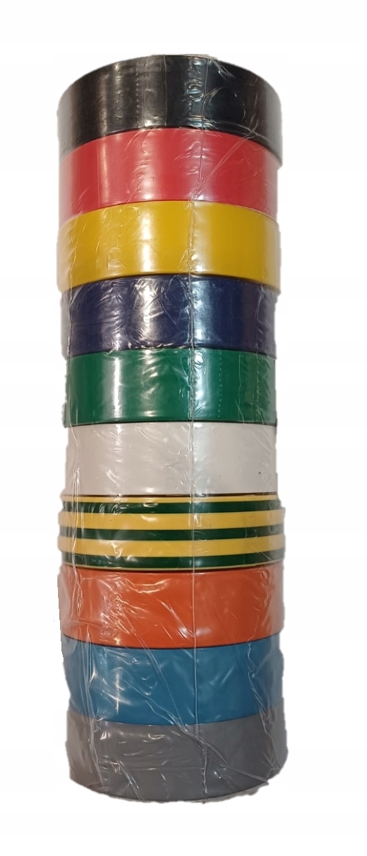 TAŚMA IZOLACYJNA KOLOROWA MULTICOLOR 19mm x 20m IZOLACJA