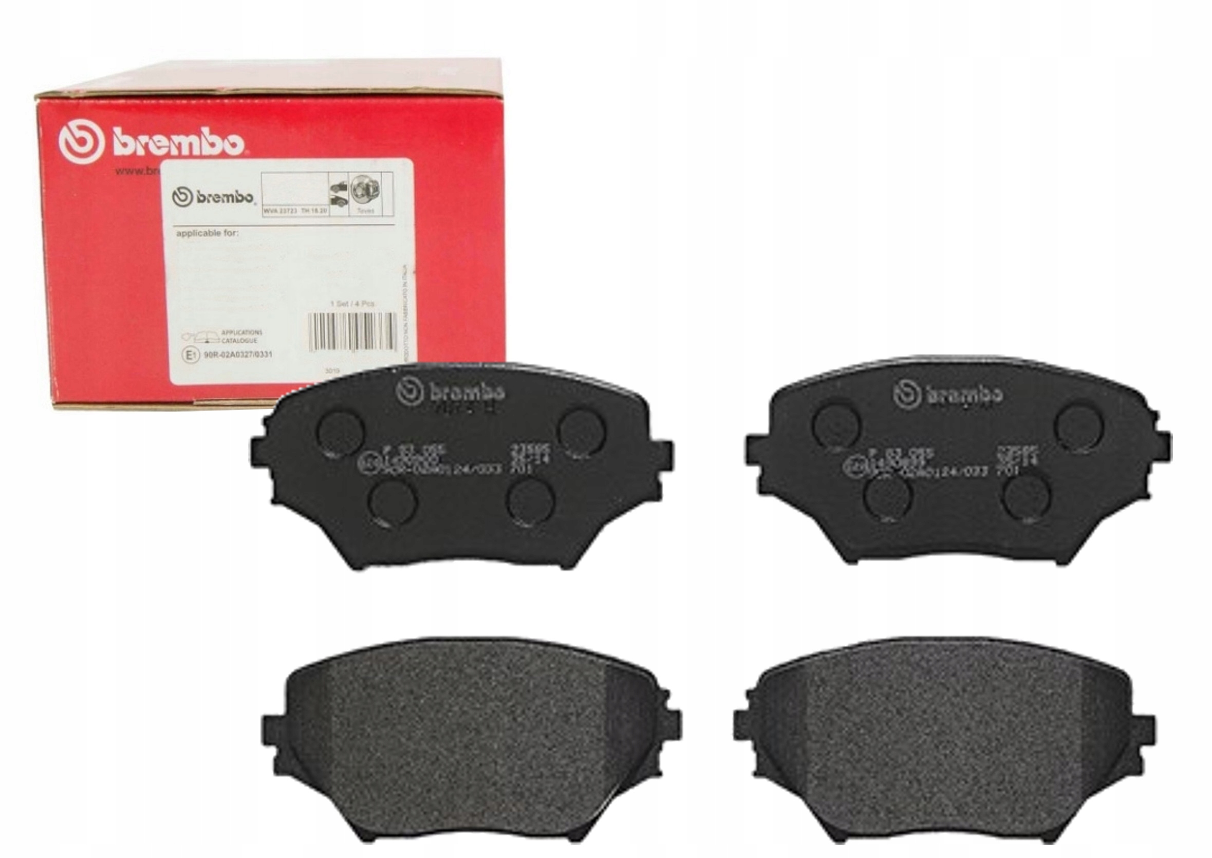 

Brembo Klocki Hamulcowe Przód Do Toyota Rav 4 II