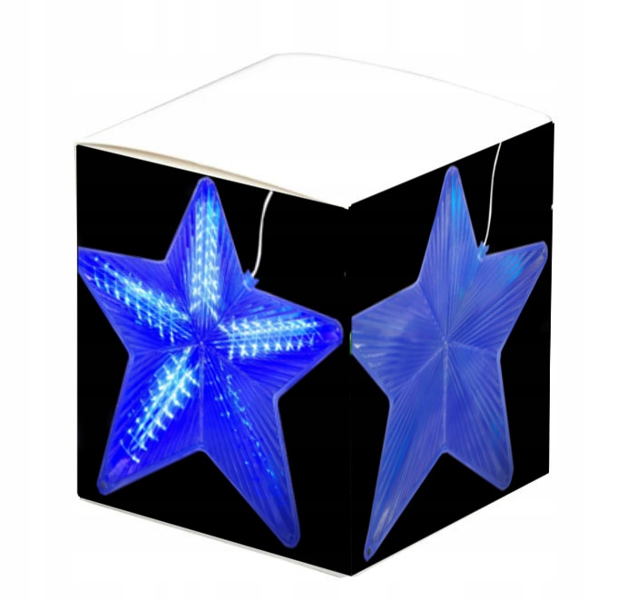 

lampki Choinkowe Gwiazda Led 3D niebieski Wisząca