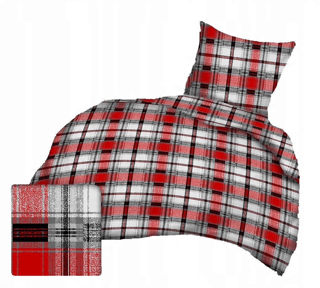 

Pościel bawełniana 160x200 poduszka 252red