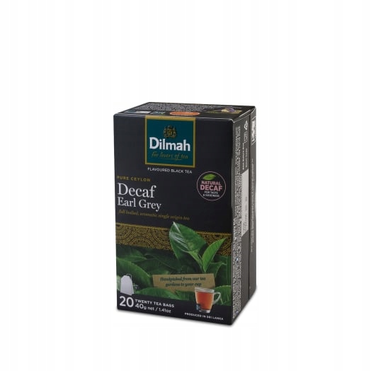 Levně Dilmah Bezkofeinový černý čaj Earl Grey 20 sáčků