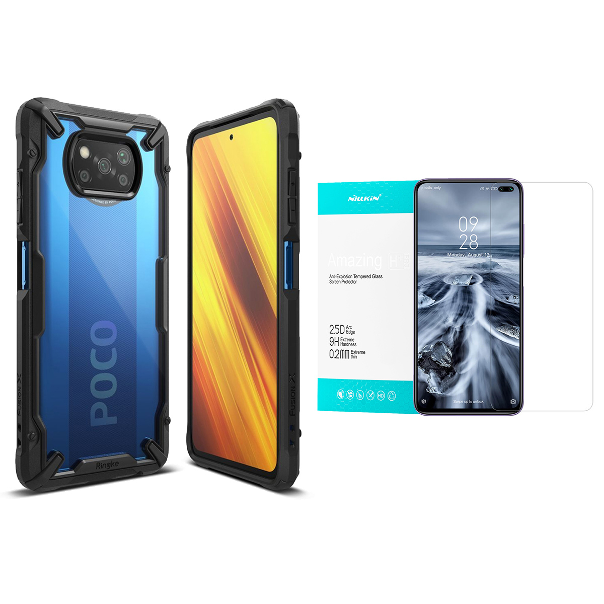 

Ringke Fusion Etui Do Poco X3 Nfc + Szkło Nillkin