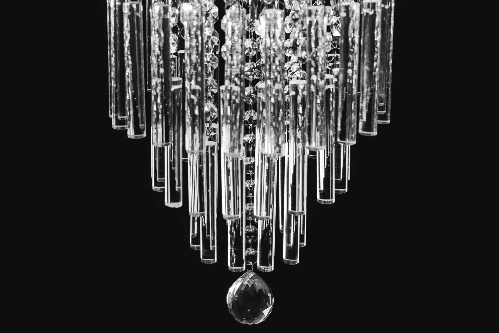 LAMPA KRYSZTAŁOWA SUFITOWA PLAFON CHROM KRYSZTAŁ Rodzaj gwintu G9