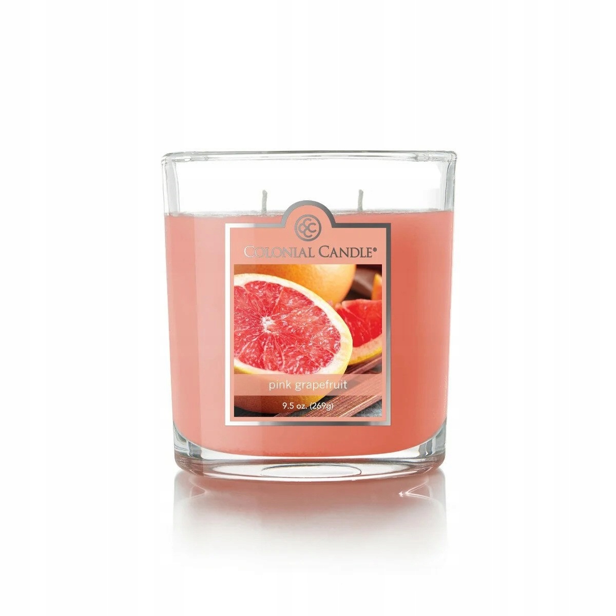 Střední oválná svíčka Pink Grapefruit Colonial Candle