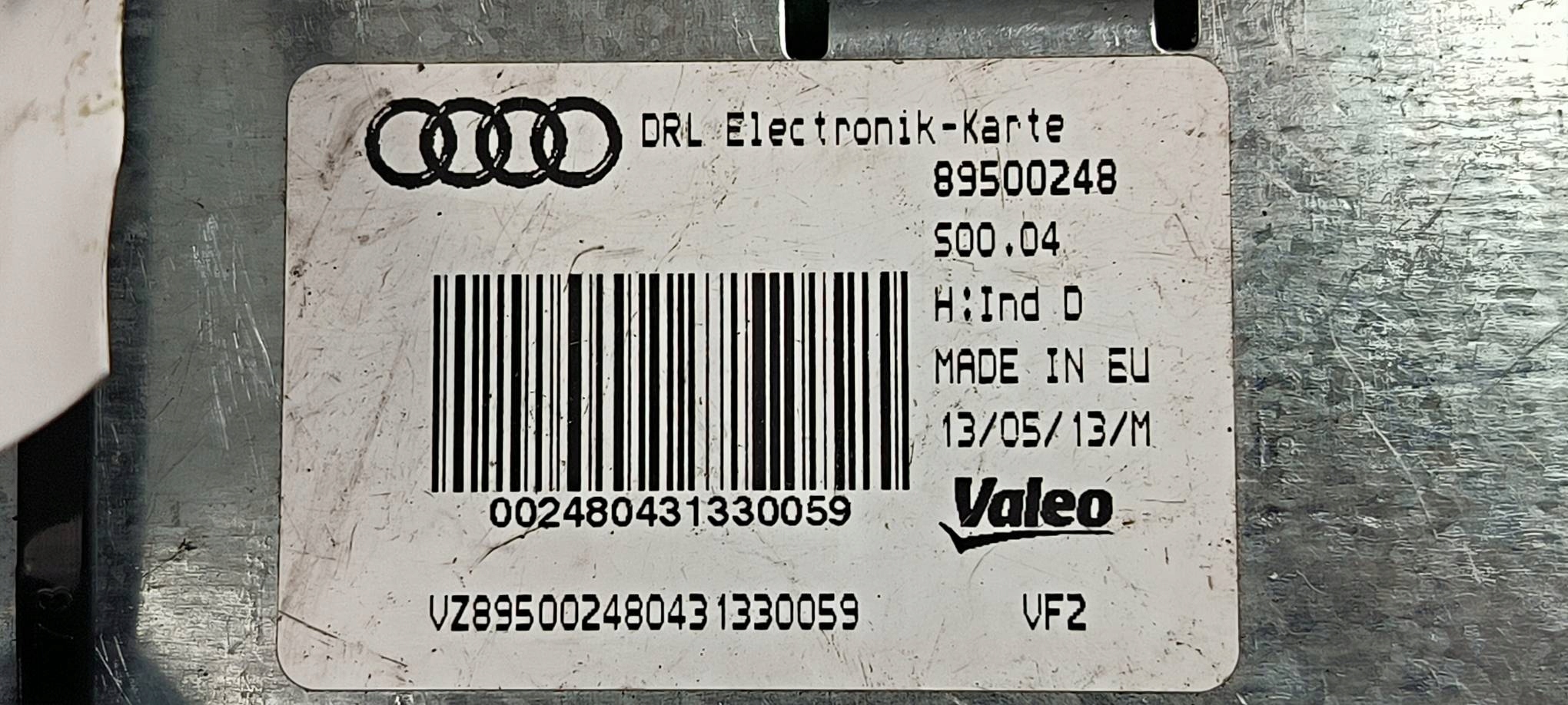 control unit module LED 89500248 AUDI A5