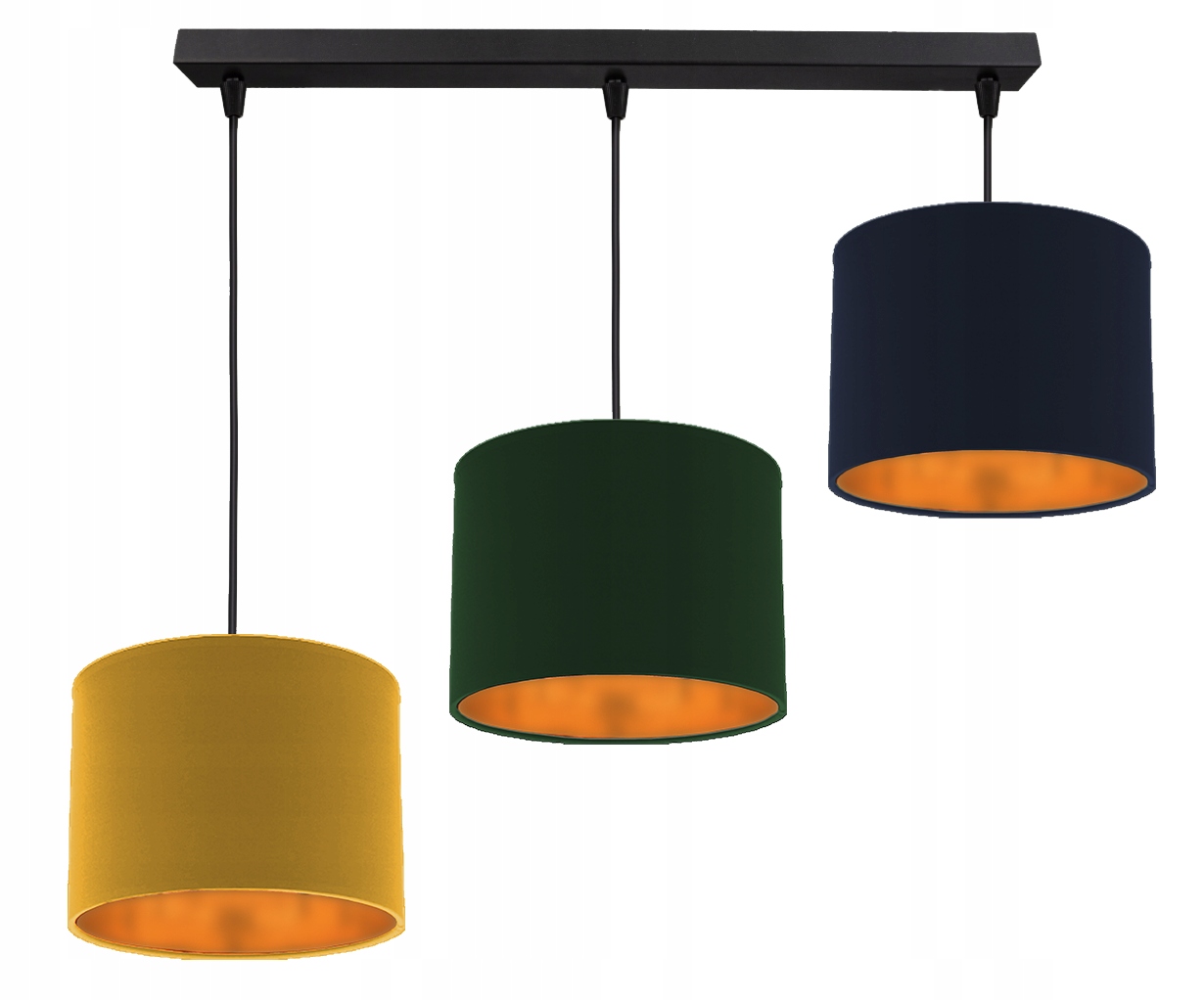 LAMPA WISZĄCA SUFITOWA ŻYRANDOL ABAŻUR MIRROR LED Długość/wysokość 100 cm