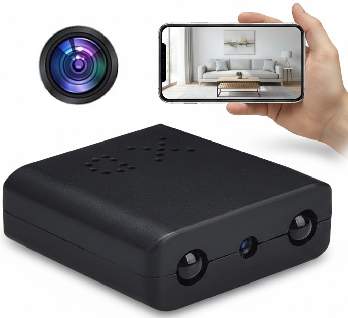 Mini Špionážní Kamera Ip Wifi Hd Skrytá Detekce